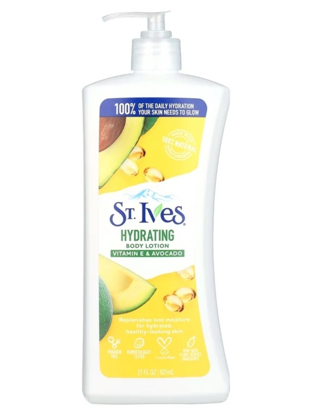 St. Ives Hydrating Vitamin E and Avocado Body Lotion 21 oz Daily Moisturizer